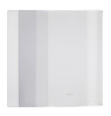 Обложки ПВХ для тетрадей и дневников, КОМПЛЕКТ 10 шт., ПЛОТНЫЕ, 110 мкм, 209х350 мм, прозрачные, ДПС, 1048.1/10