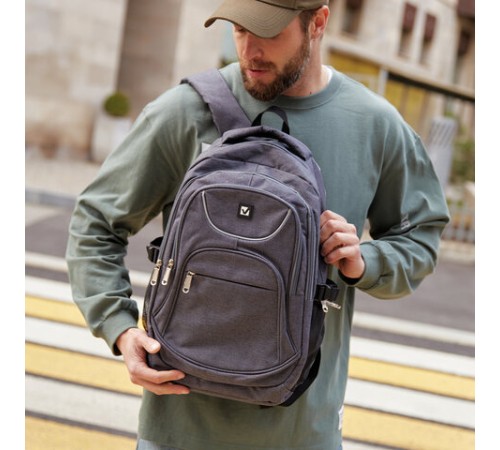 Рюкзак BRAUBERG HIGH SCHOOL универсальный, 3 отделения, 