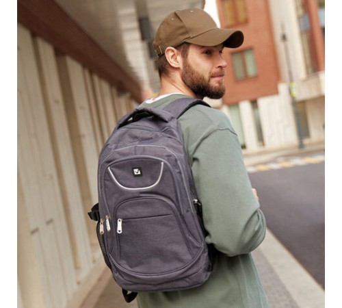 Рюкзак BRAUBERG HIGH SCHOOL универсальный, 3 отделения, 