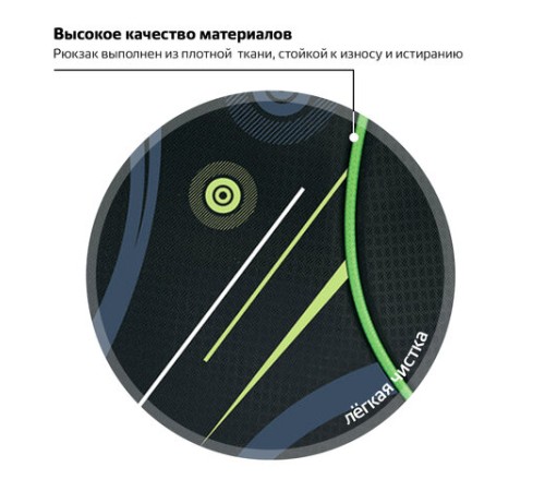 Рюкзак BRAUBERG HIGH SCHOOL универсальный, 3 отделения, 