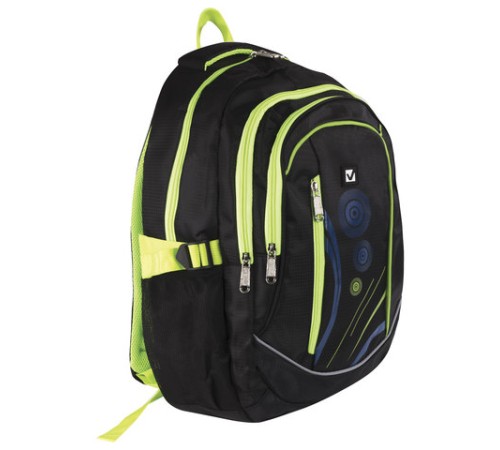 Рюкзак BRAUBERG HIGH SCHOOL универсальный, 3 отделения, 