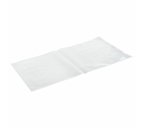 Обложки ПП для учебников МАЛОГО ФОРМАТА, КОМПЛЕКТ 5 шт., КЛЕЙКИЙ КРАЙ, 80 мкм, 232х400 мм, универсальные, прозрачные, 16.13/5