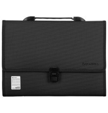 Папка-портфель пластиковая BRAUBERG 