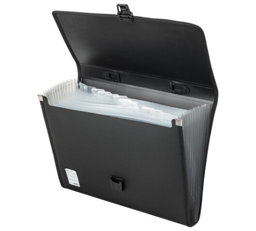 Папка-портфель пластиковая BRAUBERG 