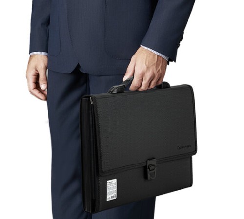 Папка-портфель пластиковая BRAUBERG 