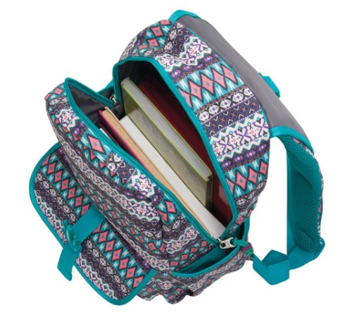 Рюкзак BRAUBERG TRACE универсальный, с клапаном, узоры, 