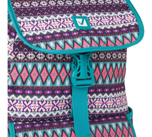 Рюкзак BRAUBERG TRACE универсальный, с клапаном, узоры, 