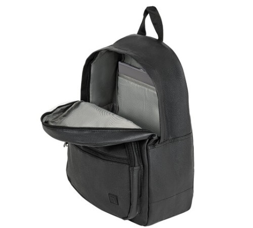 Рюкзак BRAUBERG CELEBRITY универсальный, с отделением для ноутбука, экокожа, черный, 42х30х15 см, 227084