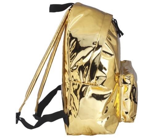 Рюкзак BRAUBERG GLOSSY универсальный, блестящий, светло-золотой, 41х32х14 см, 227094