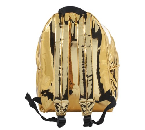 Рюкзак BRAUBERG GLOSSY универсальный, блестящий, светло-золотой, 41х32х14 см, 227094