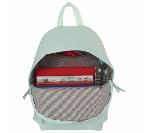 Рюкзак BRAUBERG CELEBRITY универсальный, экокожа, бирюзовый, 41х32х14 см, 227101