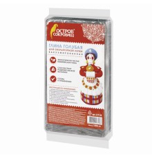 Глина для лепки голубая ОСТРОВ СОКРОВИЩ, 1 кг, вакуумированная, готовая, размачиваемая, 227138