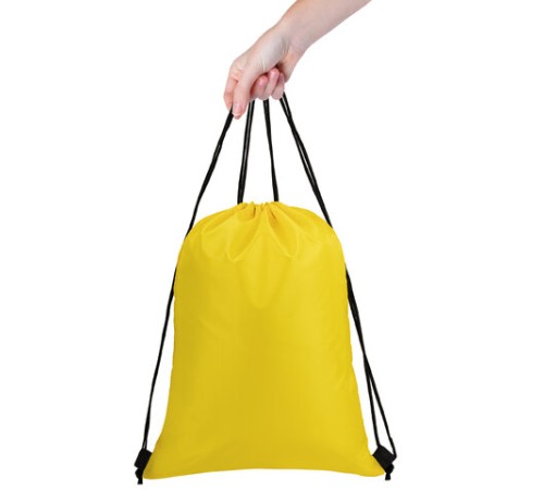 Мешок для обуви BRAUBERG ПРОЧНЫЙ, на шнурке, желтый, 42x33 см, 227142