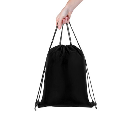 Мешок для обуви BRAUBERG ПРОЧНЫЙ, на шнурке, черный, 42x33 см, 227143