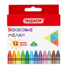 Восковые мелки ПИФАГОР 