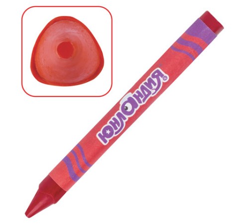 Восковые мелки трехгранные ЮНЛАНДИЯ 