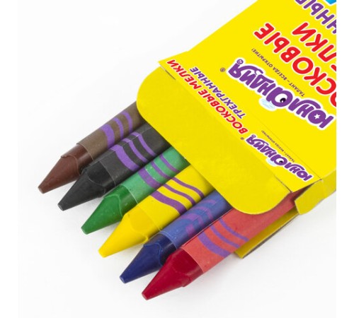 Восковые мелки трехгранные ЮНЛАНДИЯ 