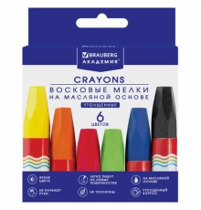 Восковые мелки утолщенные BRAUBERG 