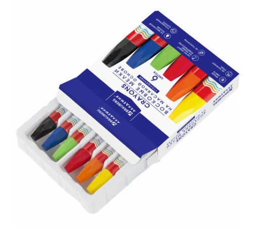 Восковые мелки утолщенные BRAUBERG 