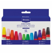 Восковые мелки утолщенные BRAUBERG 