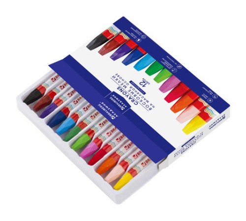 Восковые мелки утолщенные BRAUBERG 