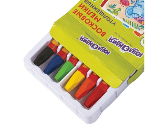 Восковые мелки утолщенные ЮНЛАНДИЯ 