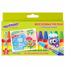 Восковые мелки утолщенные ЮНЛАНДИЯ 