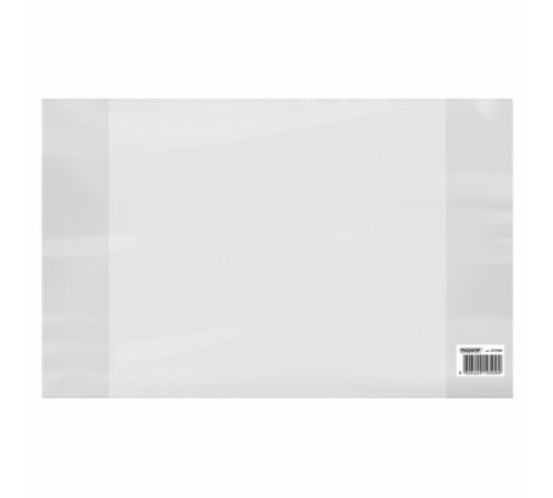 Обложка ПП со штрихкодом для дневников в твердом переплете и тетрадей, 70 мкм, 221х350 мм, прозрачная, ПИФАГОР, 227408
