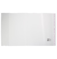 Обложка ПП со штрихкодом для учебников старших классов МАЛОГО ФОРМАТА, КЛЕЙКИЙ КРАЙ, 70 мкм, 230х380 мм, прозрачная, ПИФАГОР, 227412