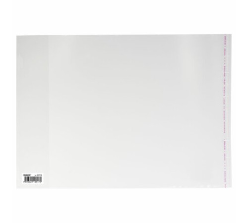 Обложка ПП со штрихкодом для учебников младших классов БОЛЬШОГО ФОРМАТА, КЛЕЙКИЙ КРАЙ, 70 мкм, 265х450 мм, прозрачная, ПИФАГОР, 227416