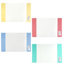 Обложка ПВХ со штрихкодом для тетрадей и дневников, ЦВЕТНЫЕ КЛАПАНЫ, ПЛОТНАЯ, 120 мкм, 210х350 мм, прозрачная, ПИФАГОР, 227481