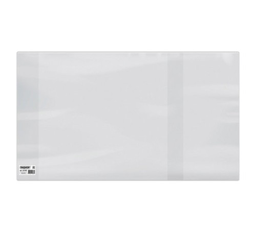 Обложка ПВХ со штрихкодом для учебников Биология, Экономика, Букварь, ПЛОТНАЯ, 120 мкм, 255х490 мм, универсал., прозрачная, ПИФАГОР, 227487