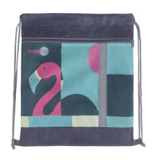 Мешок для обуви, карман на молнии, сетка для вентиляции, светоотражающий, 