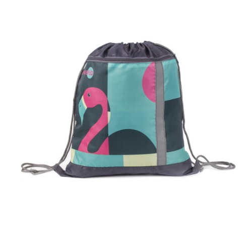 Мешок для обуви, карман на молнии, сетка для вентиляции, светоотражающий, 