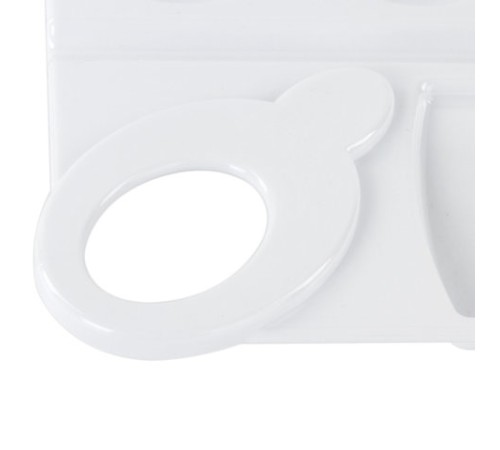 Палитра для рисования ПИФАГОР белая, пластиковая, прямоугольная, 10 ячеек, 227809