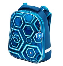 Ранец BRAUBERG PREMIUM, 2 отделения, с брелком, Techno, 38х29х16 см, 227812