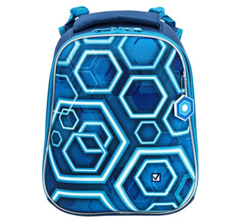 Ранец BRAUBERG PREMIUM, 2 отделения, с брелком, Techno, 38х29х16 см, 227812