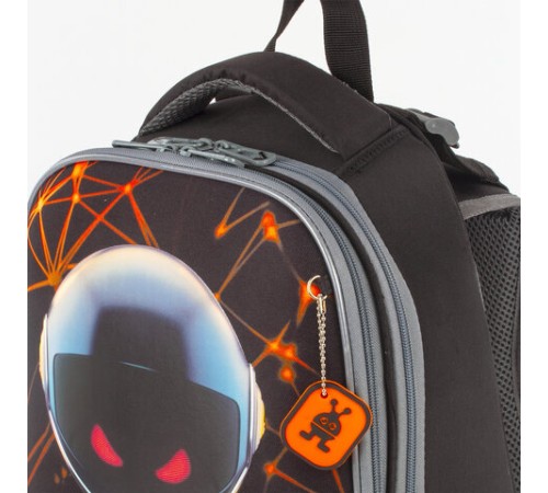 Ранец BRAUBERG PREMIUM, 2 отделения, с брелком, UFO, 38х29х16 см, 227815