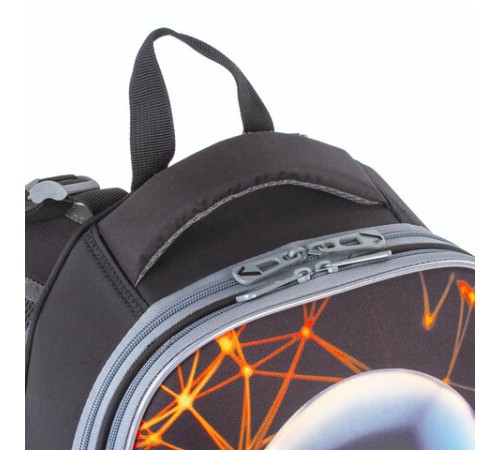 Ранец BRAUBERG PREMIUM, 2 отделения, с брелком, UFO, 38х29х16 см, 227815