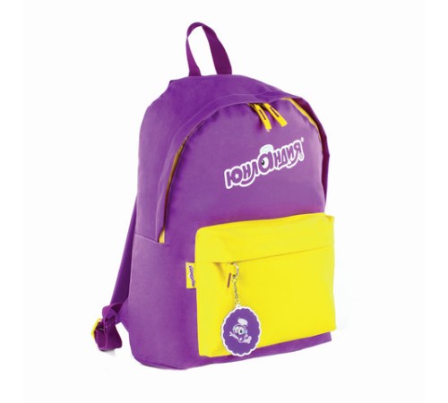 Рюкзак ЮНЛАНДИЯ с брелоком, универсальный, фиолетовый, 44х30х14 см, 227955
