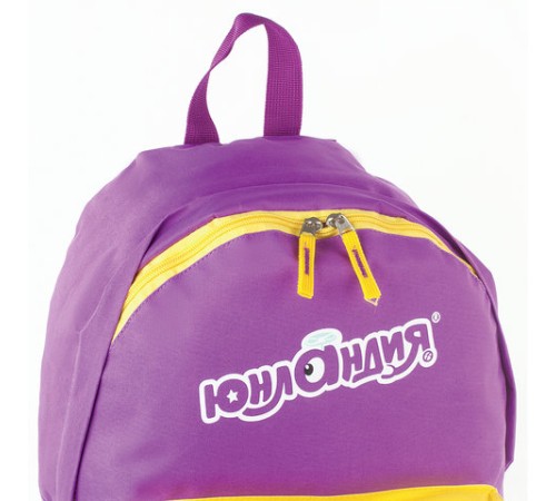 Рюкзак ЮНЛАНДИЯ с брелоком, универсальный, фиолетовый, 44х30х14 см, 227955