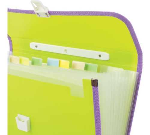 Папка-портфель пластиковая BRAUBERG 