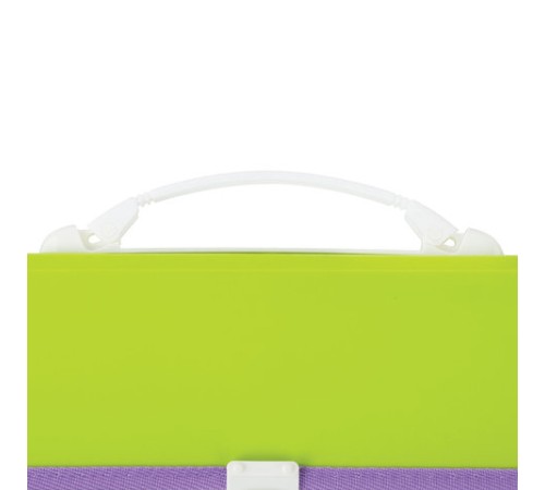 Папка-портфель пластиковая BRAUBERG 