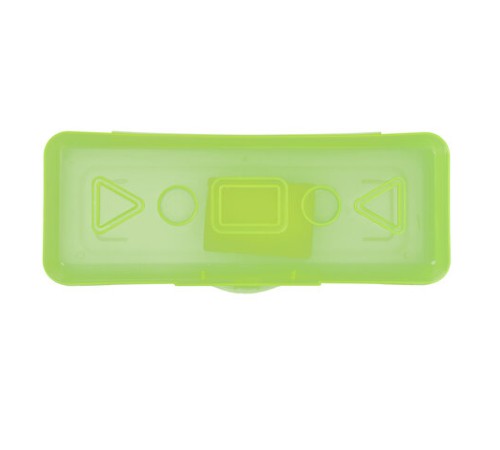 Пенал пластиковый ПИФАГОР тонированный, ассорти 4 цвета, 20х7х4 см, 228113