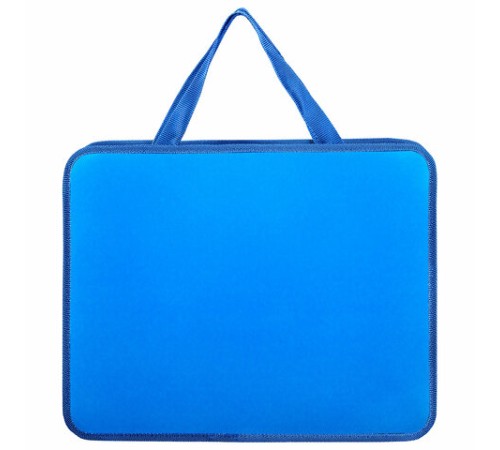 Папка на молнии с ручками ПИФАГОР, А4, 1 отделение, пластик, 75 мм, синяя, 228233