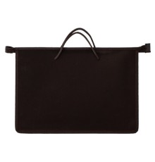 Папка на молнии с ручками ПИФАГОР, А4, 1 отделение, пластик, 55 мм, черная, 228236