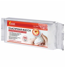 Паста (масса) для лепки ОСТРОВ СОКРОВИЩ, самозатвердевающая, 500 г, натуральный белый, 228654