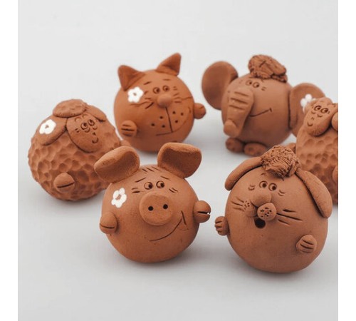 Масса керамическая для лепки ОСТРОВ СОКРОВИЩ, 250 г, терракотовая, 228730