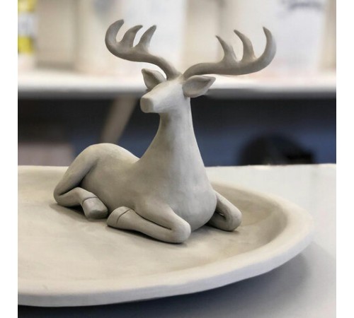 Масса керамическая для лепки ОСТРОВ СОКРОВИЩ, 500 г, натуральный цвет, 228731