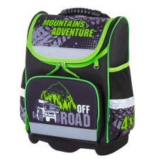 Ранец ЮНЛАНДИЯ WISE, 1 отделение, 3 кармана, устойчивое дно, 